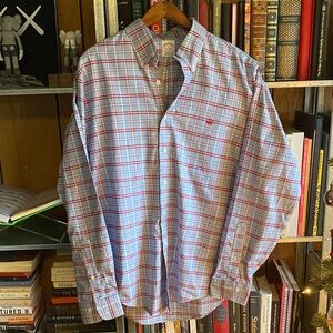 Brooks Brothers 1818 Monogrammed Tattersall Supima Cotton Button Down